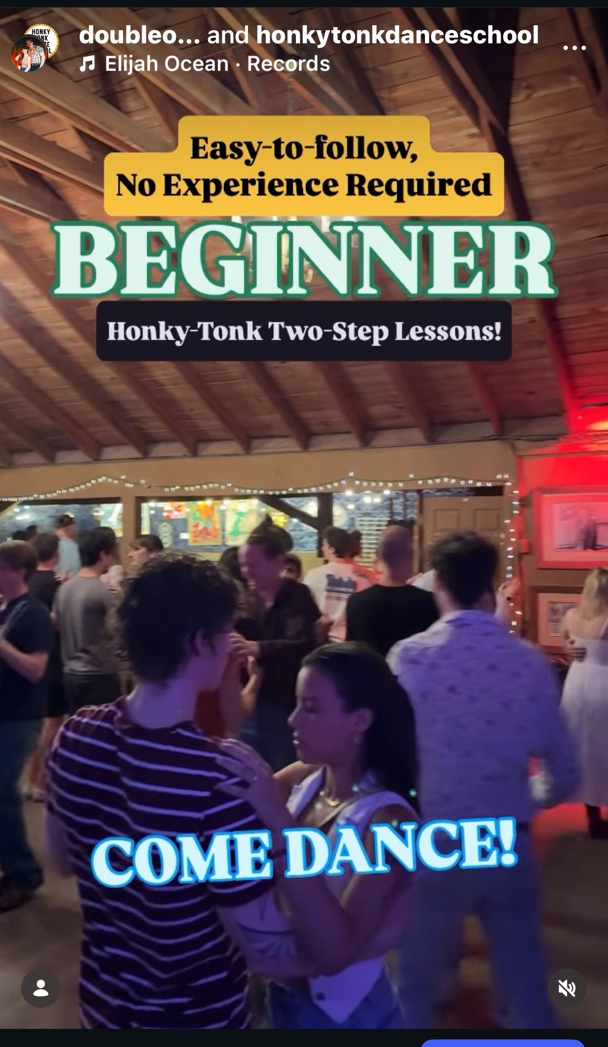 Beginner two-step lesson with Double or Nothing at Austin honky-tonk